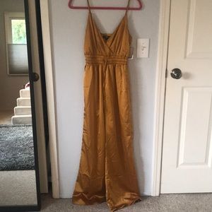 Gold Silk Jumpsuit